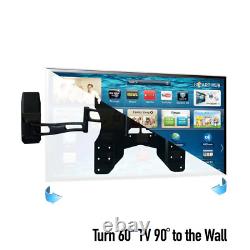 TV Stand Flat Panel Wall Mount Tiltable Solid Die Cast Aluminum Powdercoat Black