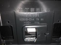 Tesla Model S Right Front Driver Door Panel 2012-2016 OEM Nappa Grey Leather