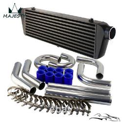 Universal DIY 2.5 Aluminum Piping Hose Clamps + 550x180x64 FMIC Intercooler Kit