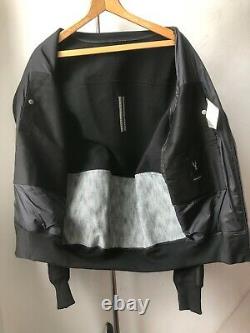 Very Cool Rick Owens DRKSHDW Flight jacket black/chestnut/aluminum panel Sz S