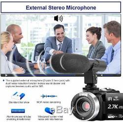 Video Camera Camcorder With Microphone Vlogging Camera Youtube Camera Recorder 2