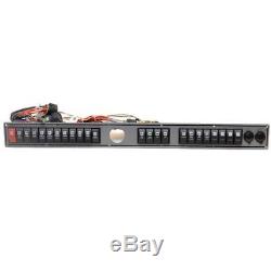 Wellcraft 025-4059 Black / Silver 36 X 3 1/2 Inch Aluminum Boat Switch Panel