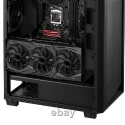 XPG Cruiser Mid-Tower Black Aluminum Frame Tempered Glass Panel with Removable
